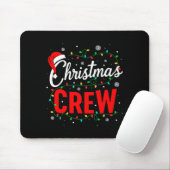 Christmas Crew Xmas Lights Family Matching Pajamas Mousepad (Mit Mouse)