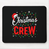 Christmas Crew Xmas Lights Family Matching Pajamas Mousepad (Vorne)