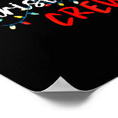 Christmas Crew Xmas Lights Family Matching Pajamas Poster (Ecke)