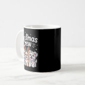 Christmas Crew Xmas Puppy Dog Breed Funny Christma Kaffeetasse (Vorderseite Links)