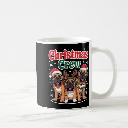 Christmas Crew Xmas Puppy Funny Christmas English  Kaffeetasse (Rechts)