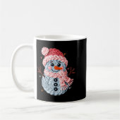 Christmas Crochet Faux Yarn Crochet Snowman Funny Kaffeetasse (Links)
