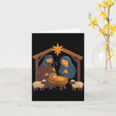 Christmas Crochet Jesus Christmas Faux Yarn Sewing Karte (Gelbe Blume)