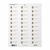 Christmas Cross Return Address Labels (Vorne)