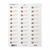 Christmas Cross Return Address Labels (Vorne)