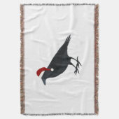 Christmas Crow Decke (Vorderseite Vertikal)
