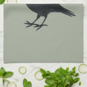 Christmas Crow Geschirrtuch (Gefaltet)
