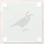 Christmas Crow Glasuntersetzer (Rückseite)