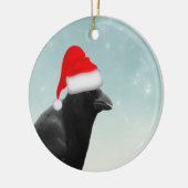 Christmas Crow Keramik Ornament (Links)