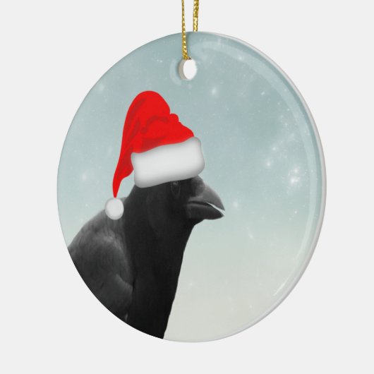 Christmas Crow Keramik Ornament (Links)