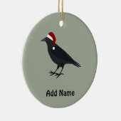 Christmas Crow Keramikornament (Rechts)