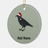 Christmas Crow Keramikornament (Links)