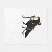 Christmas Crow Tis The Season Fleecedecke (Vorderseite (Horizontal))