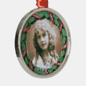 CHRISTMAS CROWN FOTO TEMPLATE SILBERNES ORNAMENT (Rechts)