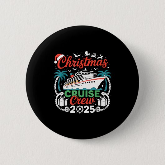 Christmas Cruise Crew 2025 Matching Button (Vorderseite)