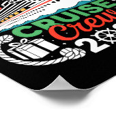 Christmas Cruise Crew 2025 Matching  Poster (Ecke)