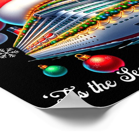 Christmas Cruise Ship Matching Cousins Trip Holida Poster (Ecke)