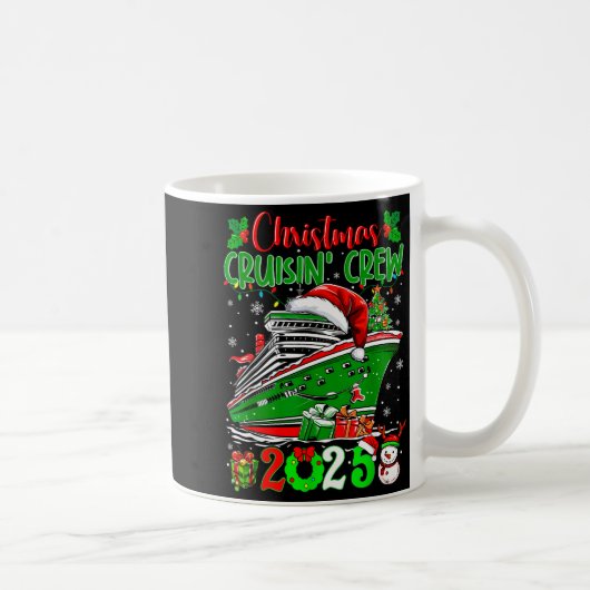 Christmas Cruisin Crew 2025 Matching Family Cruise Kaffeetasse (Rechts)