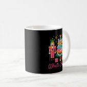 Christmas Crushing It Nutcracker - Funny Retro Ugl Kaffeetasse (VorderseiteRechts)