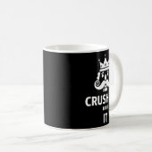 Christmas Crushing It Nutcracker - Funny Retro Ugl Kaffeetasse (VorderseiteRechts)
