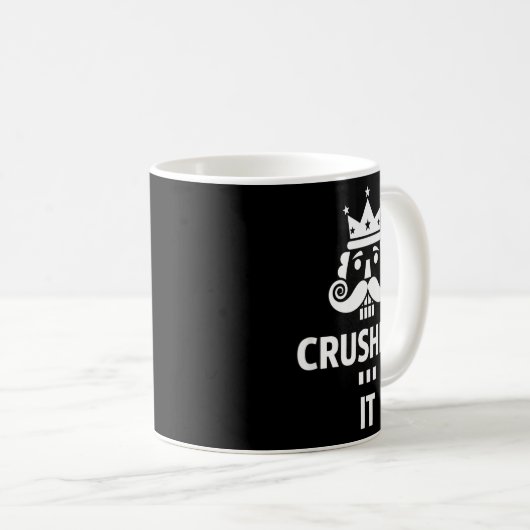 Christmas Crushing It Nutcracker - Funny Retro Ugl Kaffeetasse (VorderseiteRechts)