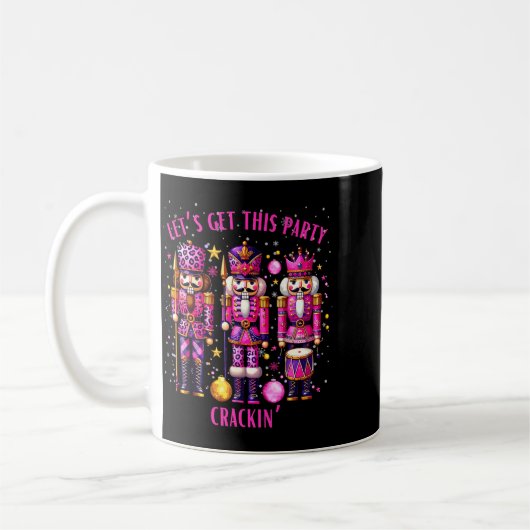 Christmas Crushing It Nutcracker - Funny Retro Ugl Kaffeetasse (Links)