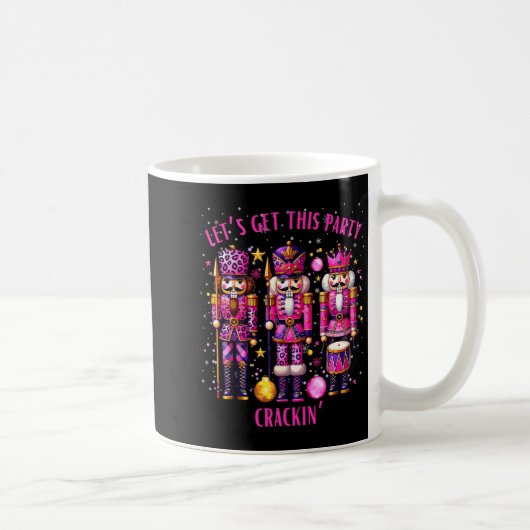 Christmas Crushing It Nutcracker - Funny Retro Ugl Kaffeetasse (Rechts)