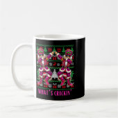 Christmas Crushing It Nutcracker - Funny Retro Ugl Kaffeetasse (Links)