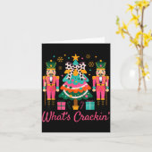 Christmas Crushing It Nutcracker - Funny Retro Ugl Karte (Gelbe Blume)