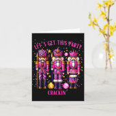 Christmas Crushing It Nutcracker - Funny Retro Ugl Karte (Gelbe Blume)