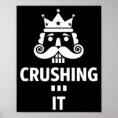 Christmas Crushing It Nutcracker - Funny Retro Ugl Poster (Vorne)