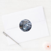 Christmas Crystal Snowflake Ornament Runder Aufkleber (Umschlag)