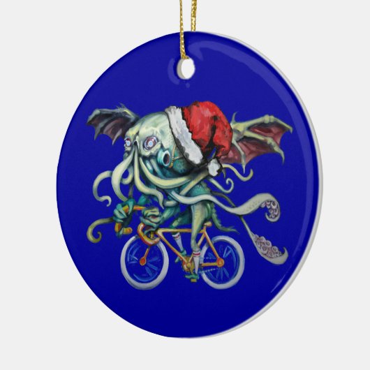 Christmas Cthulhu Keramikornament (Links)