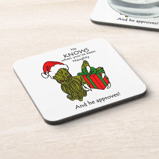 Christmas Cthulhu Untersetzer (Linke Seite)