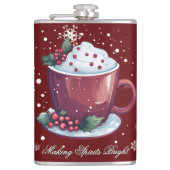 Christmas Cup of Hot Chocolate | Red Flachmann (Vorderseite)