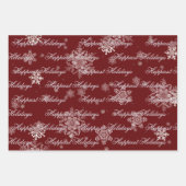 Christmas Cup of Hot Chocolate | Red Geschenkpapier Set (Vorderseite 3)