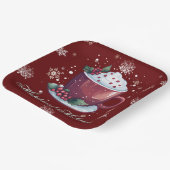 Christmas Cup of Hot Chocolate | Red Pappteller (Gewinkelt)