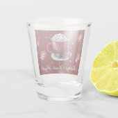 Christmas Cup of Hot Chocolate | Red Shot Glass Schnapsglas (Rückseite)