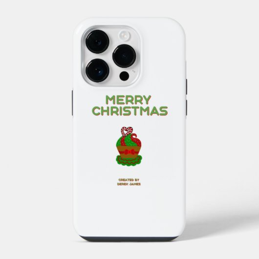 Christmas-Cupcake-Apple-iPhone-14-Pro-Hülle iPhone Hülle (Rückseite)