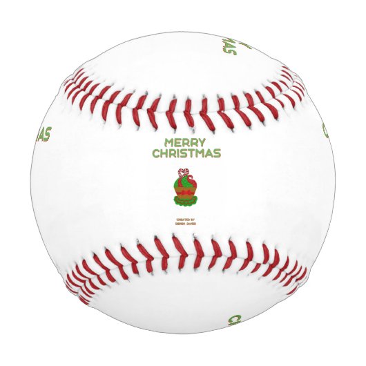 Christmas Cupcake Baseball (Vorderseite)