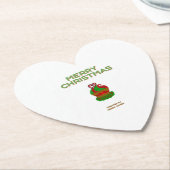 Christmas Cupcake Heart Paper Untersetzer (angewinkelt)