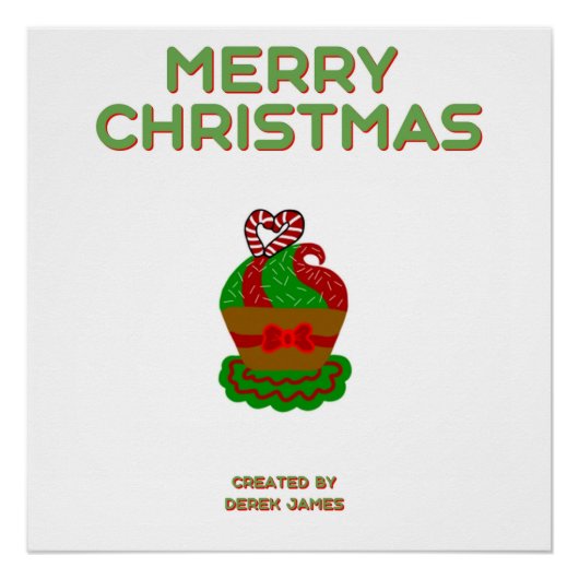 Christmas Cupcake Poster (Vorderseite)