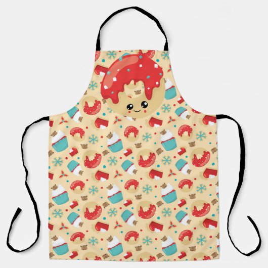 CHRISTMAS CUPCAKES & DONUTS SCHÜRZE (Vorderseite)