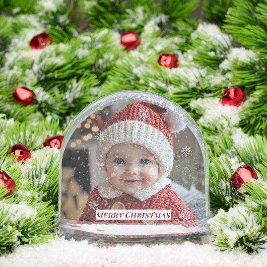 Christmas Custom Photos Snowflakes Schneekugeln (Weihnachten)