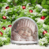 Christmas Custom Photos Snowflakes Snow Globe Schneekugeln (Weihnachten)