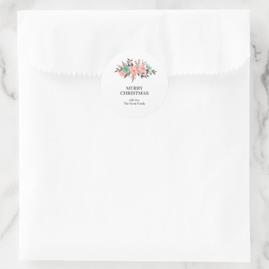 Christmas Custom Text Stickers Roll (Tasche)