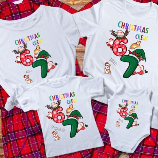 Christmas Customizable Family Crew Fun T-Shirt