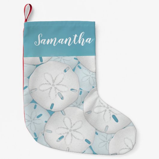 Christmas Cute Coastal Personalized Kleiner Weihnachtsstrumpf (Vorderseite)