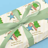 Christmas Cute Colorful Whimsical Cookie Cutouts Geschenkpapier