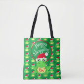 Christmas Cute Frog Santa Hat Green Novelty Tasche (Vorderseite)